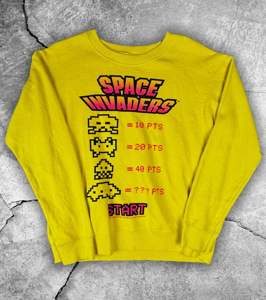 Vintage Space Invaders Pullover S